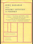 Otázky estetiky a poetiky - náhled