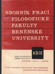 Sborník prací filosofické fakulty Brněnské university. - náhled