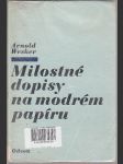 Milostné dopisy na modrém papíru - náhled