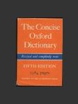 The Concise Oxford Dictionary - náhled