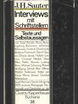 Interviews mit Schriftstellern Selbstaussagen - náhled