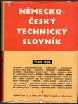 Německo-český technický slovník - náhled