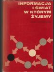 Informacja i šwiat w którym žyjemy (veľký formát) - náhled