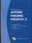 Interné firemné predpisy II. (bez CD) - náhled