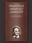 Pamätnica Vansovej Lomničky (vysoký formát) - náhled