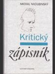 Kritický zápisník - náhled