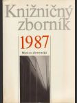 Knižničný zborník 1987 - náhled