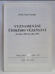 Vyznamenání českého vězeňsví od roku 1969 do roku 1991 - náhled