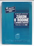 Zákon o rodině a předpisy související, podle stavu k 1. 4. 2000 - náhled