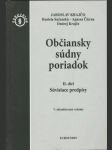 Občiansky súdny poriadok II. diel Komentár (veľký formát) - náhled