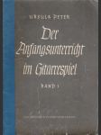 Der Anfangsunterricht im Gitarrespiel band I (veľký formát) - náhled