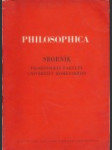 Sborník filozofickej fakulty University Komenského  - náhled