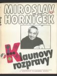 Miroslav horníček: klaunovy rozpravy - náhled