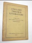 Základy theorie literatury - náhled