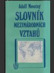 Slovník mezinárodních vztahů - náhled