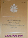 Poselství k světovému dni uprchlíků 1994-1995 ze dne 10.srpna 1994 - JAN PAVEL II. - náhled