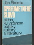 Spredmetnené slovo - náhled