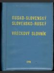 Rusko-slovenský,slovensko-ruský vreckový slovník - náhled