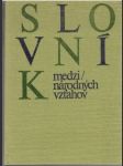 Slovník medzinárodných vzťahov - náhled