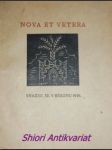 Nova et vetera - číslo xxxii. v březnu 1919 - náhled