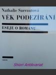 Věk podezírání - eseje o románu - sarrautová nathalie - náhled