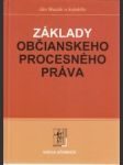 Základy občianskeho procesného práva - náhled