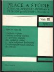Práce a štúdie Československej ochrany prírody III. Spis 1. - náhled