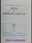 Věda a pokrok lidstva - lodge oliver - náhled