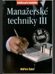 Manažerské techniky III - náhled