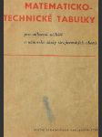 Matematicko-technické tabulky Pomocná kn. pro odb. učiliště a učňovské školy strojír. oborů - náhled