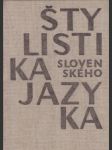 Štylistika slovenského jazyka - náhled