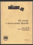 Tři studie o francouzské filosofii - náhled