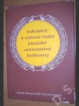 Rukopisy a vzácné tisky pražské universitní knihovny - náhled