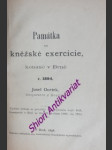 Památka na kněžské exercicie, konané v brně r. 1894 - ocetek josef - náhled