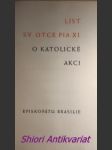 List o katolické akci episkopátu brasilie - pius xi. - náhled