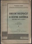 Obecní rozpočet a účetní závěrka (pro malé obce a osady) - náhled