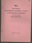 Protokol mimořádné plenární schůze ústřední rady odborů - náhled