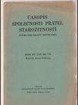 Časopis společnosti přátel starožitností 3-4/1946 - náhled