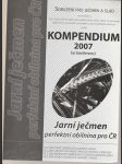 Kompendium 2007 ke konferenci Jarní ječmen perfektní obilnina pro ČR - náhled