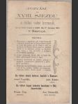 Pozvání ku XVIII. sjezdu a řádné valné hromadě 1904 - náhled