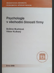 Psychologie v obchodní činnosti firmy - náhled