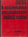 K problematice socialistických zbožních vztahů - náhled