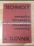 Technický slovník německo-slovensky, slovensky-německy - náhled