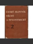 Český slovník věcný a synonymický II. - náhled