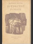 Svědectví poesie - náhled