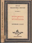 Universita a učitelstvo (Soubor statí) - náhled