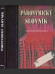 Paronymický slovník - náhled