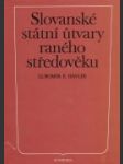 Slovanské státní útvary raného středověku - náhled