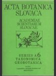 Acta Botanica Slovaca 6 - náhled