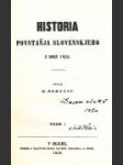 Historia povstaňja slovenskjeho z roku 1848 - náhled